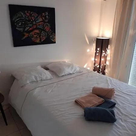T2, Climatise, Wifi, Parking Et Piscine Prives Apartament Sète